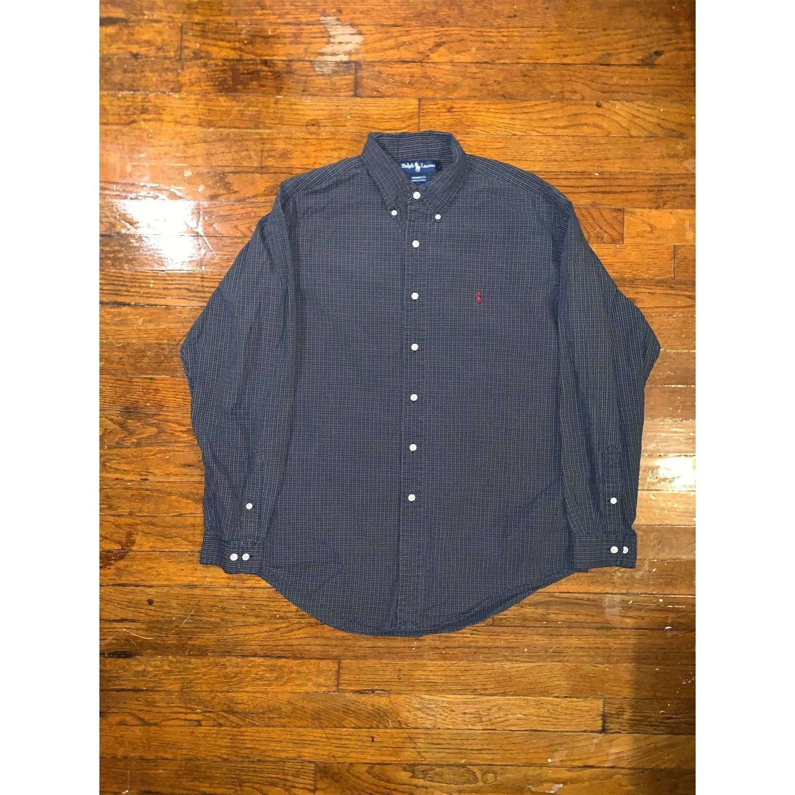 Ralph Lauren — Ralph Lauren Yarmouth Shirt 16 34/35 Plaid Long Sleeve — streetwear — resale