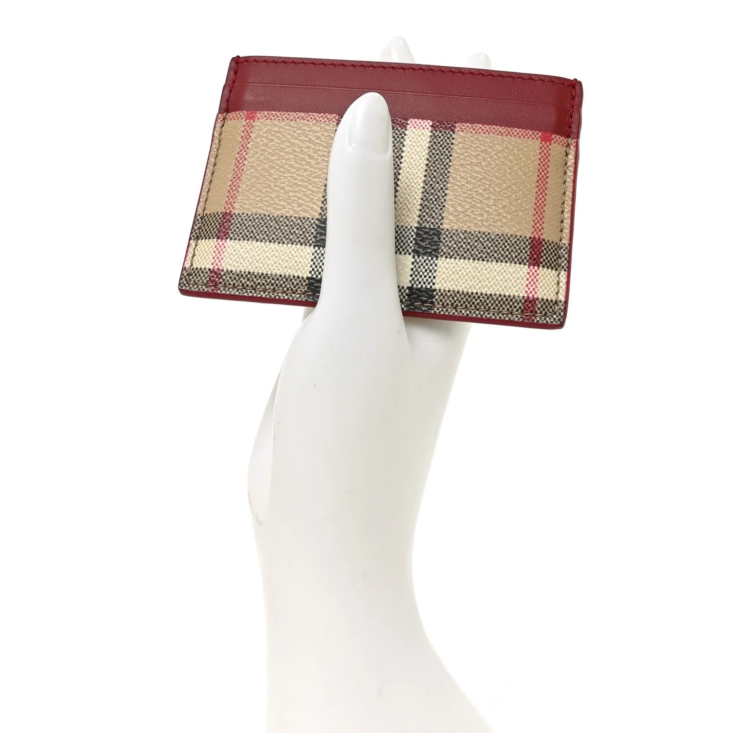 Check Smooth Sandon Card Case 2