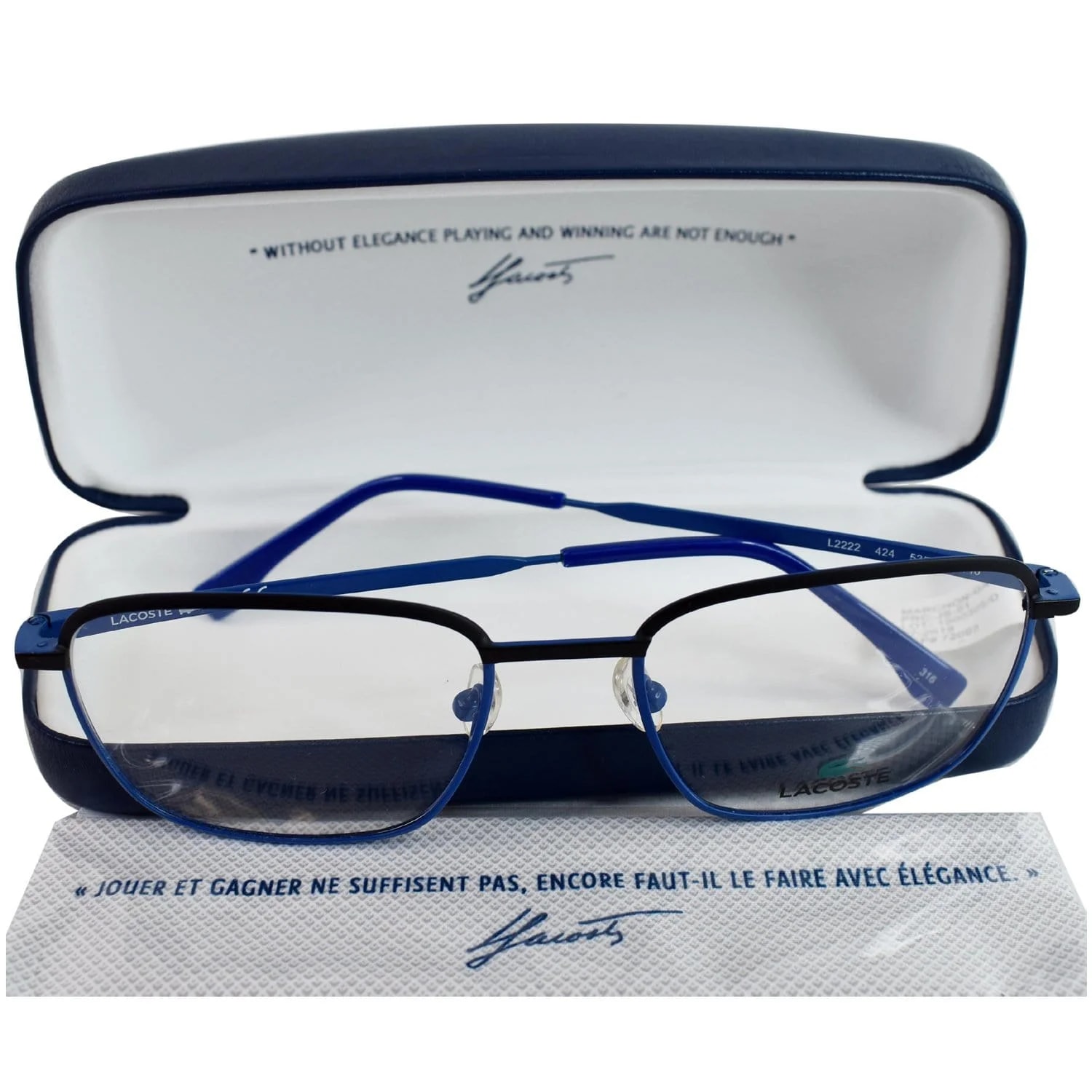 Lacoste L2222 424 53 Matte Frame Eyeglasses Demo Lens 2