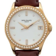 Patek Philippe — Patek Philippe Calatrava 5108R-001 White 18K Pink Gold Automatic #OK092 — Watch — resale