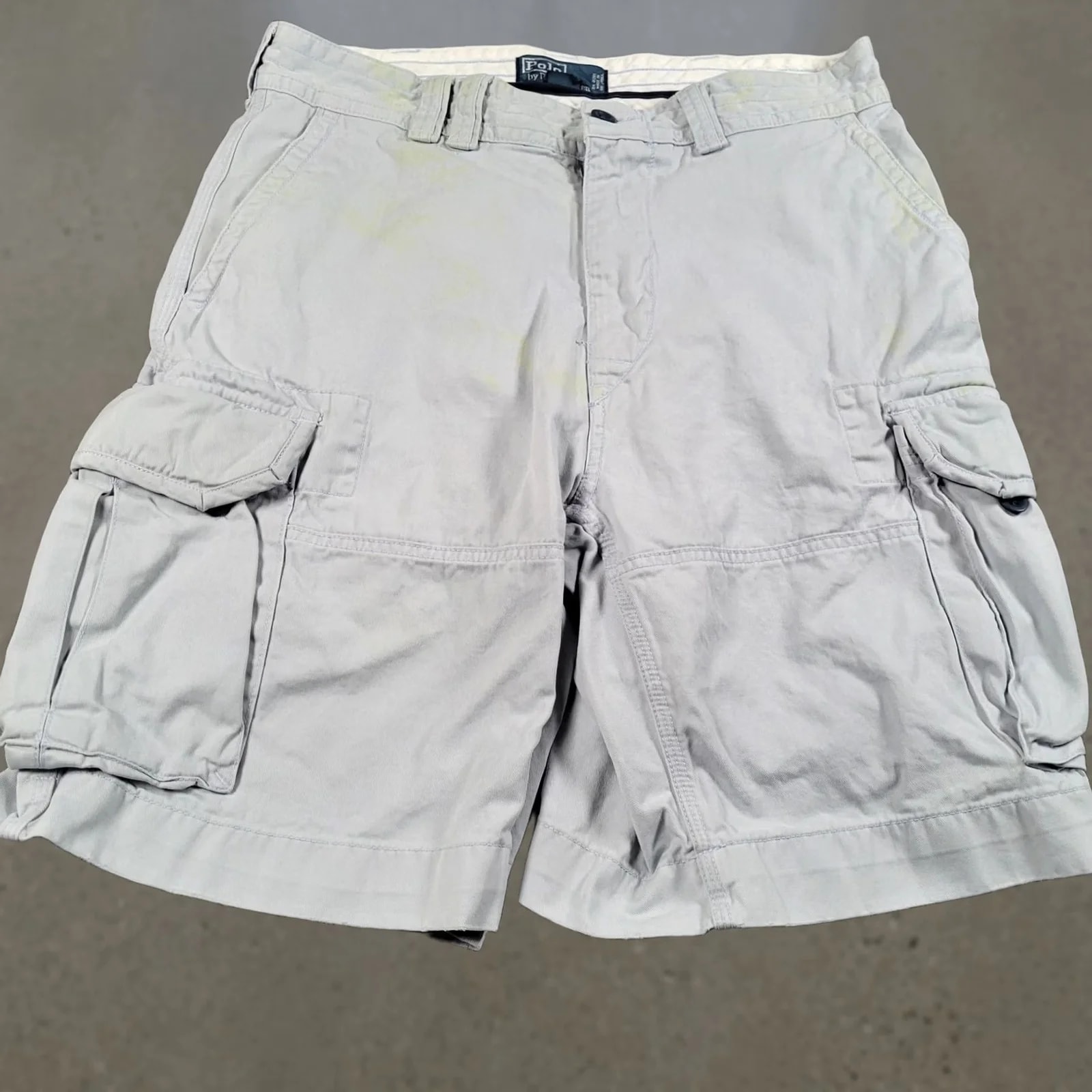 Polo Ralph Lauren — Polo Ralph Lauren Cargo Shorts 34 Cotton Relaxed Distressed — streetwear — resale