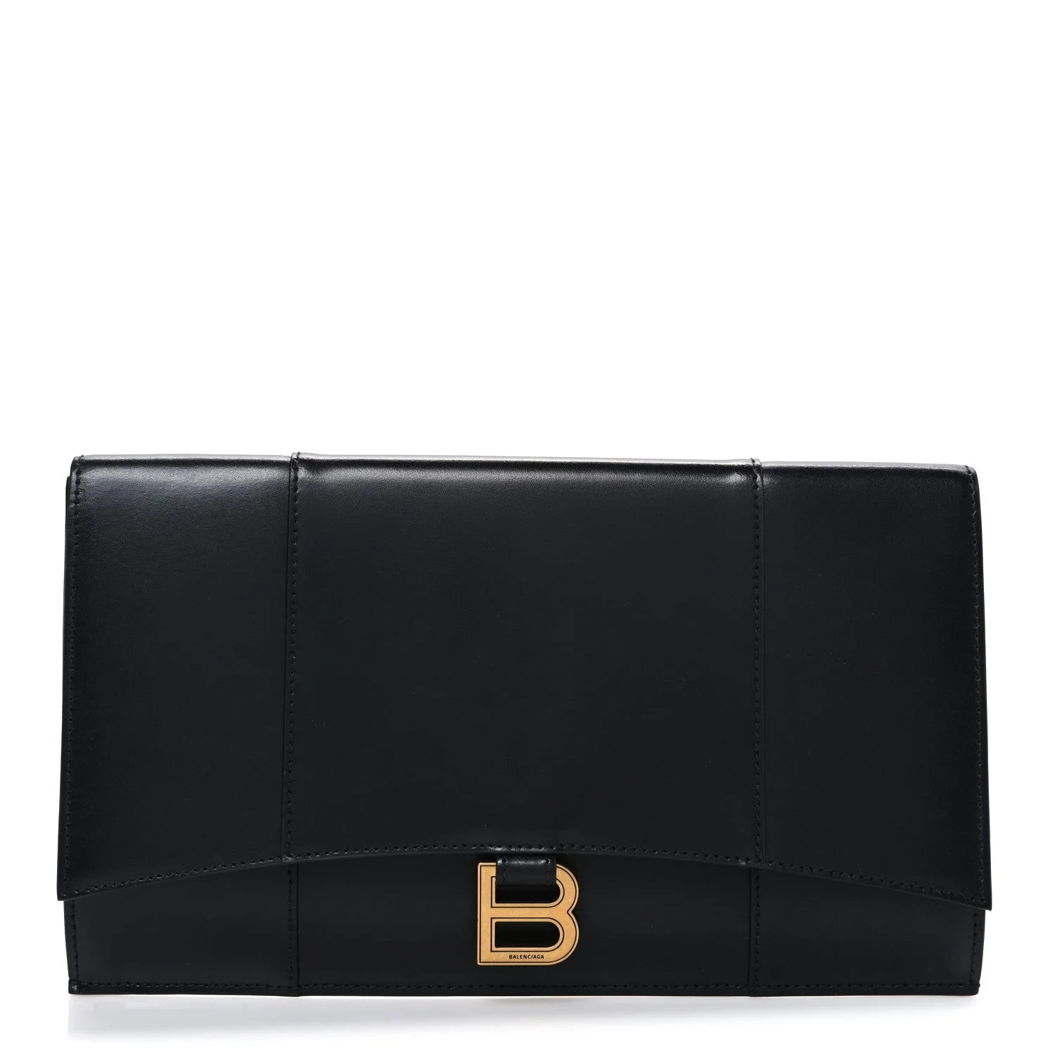 Balenciaga — Shiny Box Hourglass Flap Flat — Handbag — resale