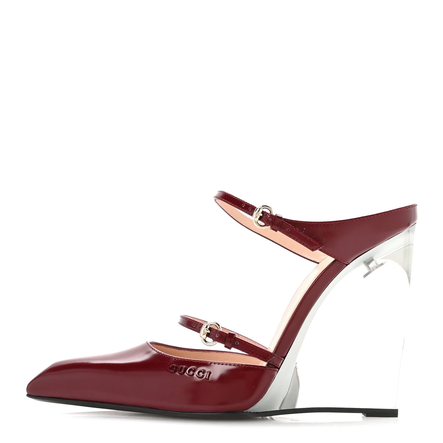 Gucci — Regent Wedge Mules 39 Ancora — Designer Shoe — resale