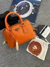 Authentic Prada Mini Dome Triangle Logo 3