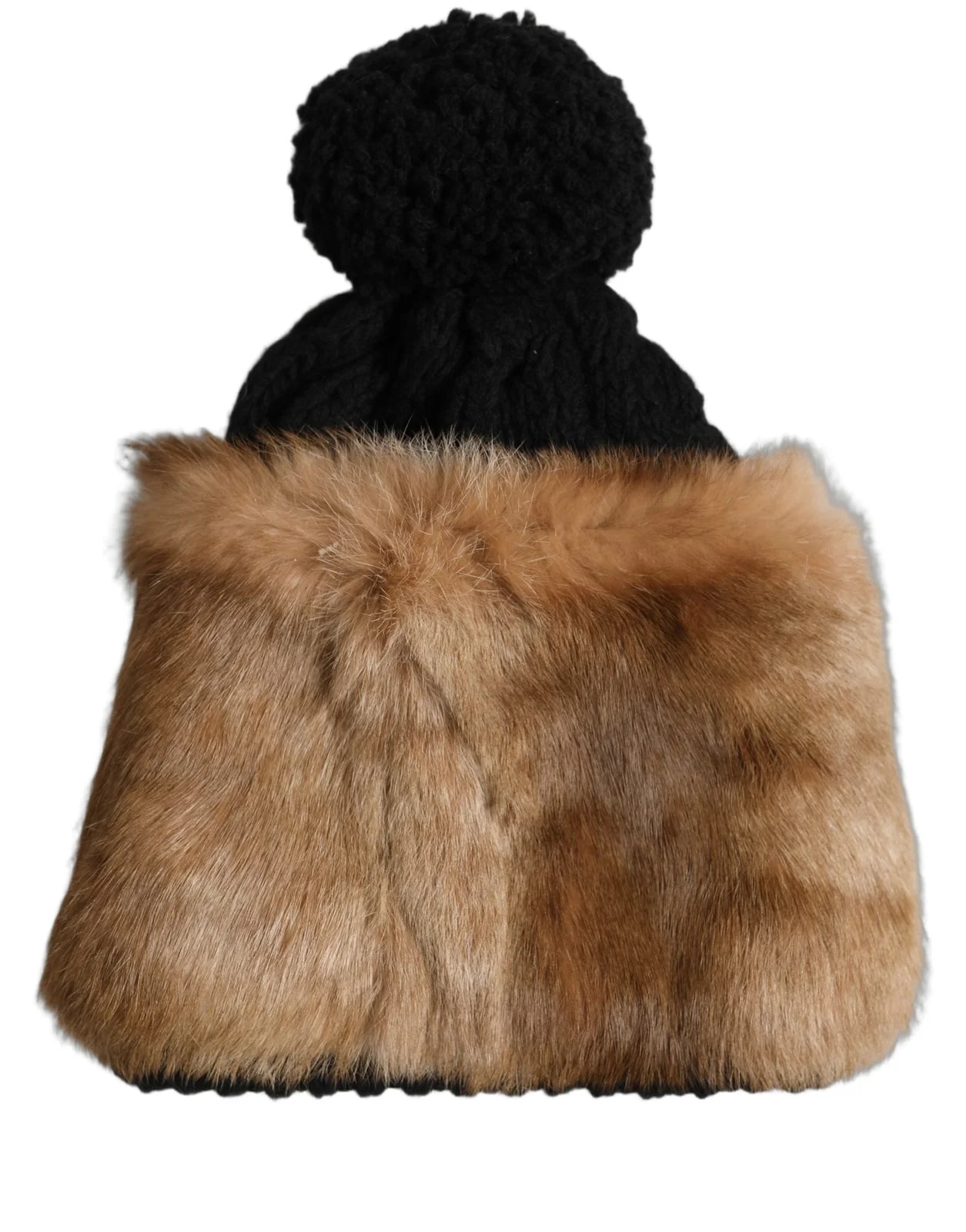 Dolce & Gabbana Dyed Rabbit Real Fur Winter Beanie Hat 3