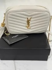 Excellent Condition Saint Laurent Mini Lou Grained Crossbody Camera in 3