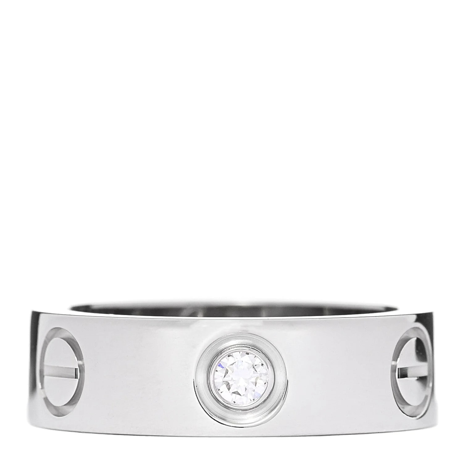 Cartier — 18K White Gold 3 5.5mm Love 49 5 — Jewelry — resale