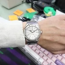 2010s Audemars Piguet 15400ST Piguet Royal Oak 41mm Steel Silver Dial 2