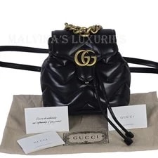 Gucci 777253 GG Marmont Logo Backpack $3,500 3