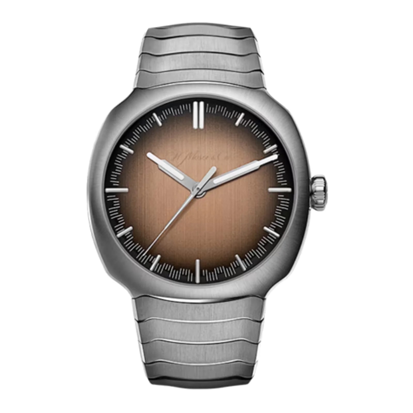 Worldofluxuryus — H. Moser & Cie. Streamliner Centre Seconds Smoked Salmon Stainless Steel — Watch — resale