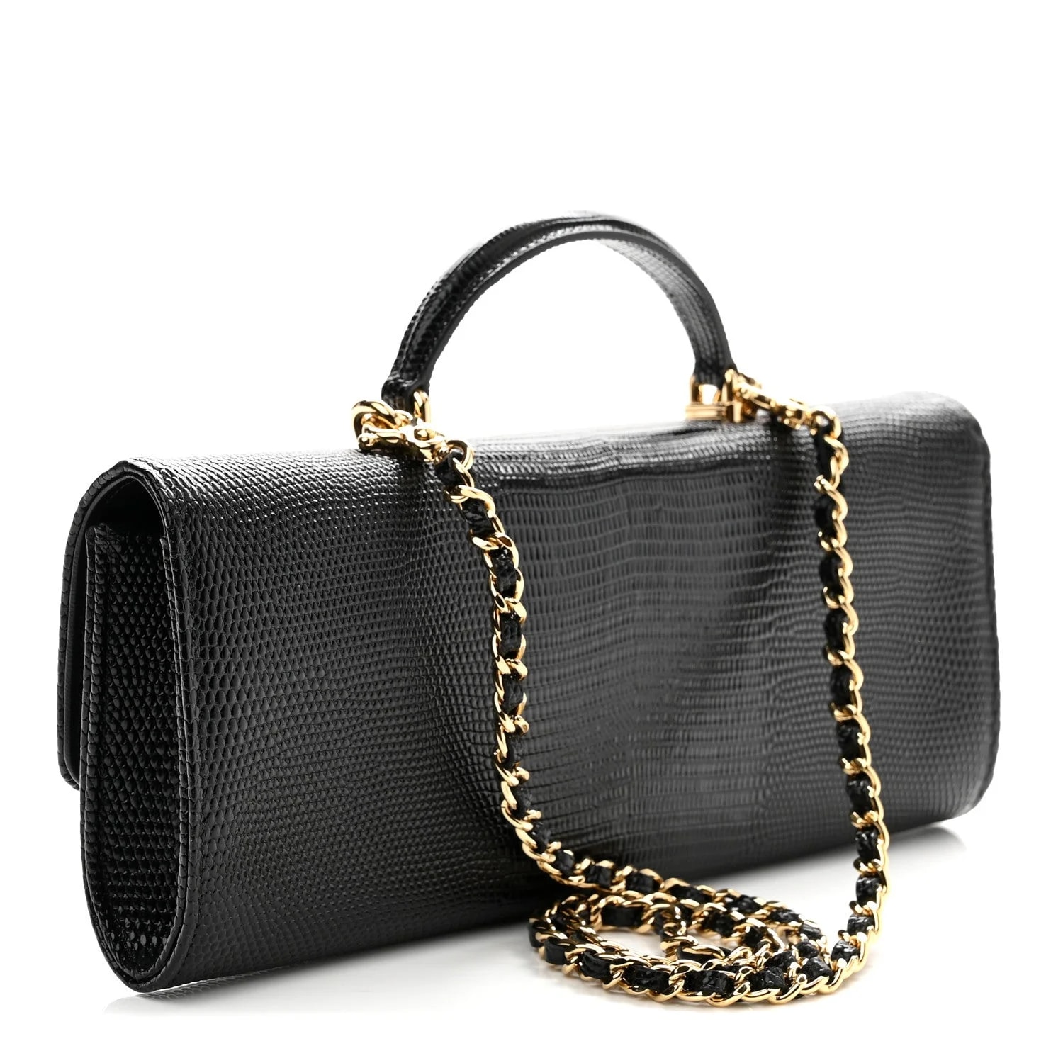 Embossed Top Handle With Chain 3