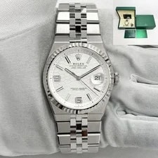 Rolex — New 2026 Rolex Land-Dweller 127334 40MM White Honeycomb Steel Box Paper — Watch — resale