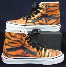 Vans SK8 HI Tiger Stripe Print High TOP Size 6.0 US 2