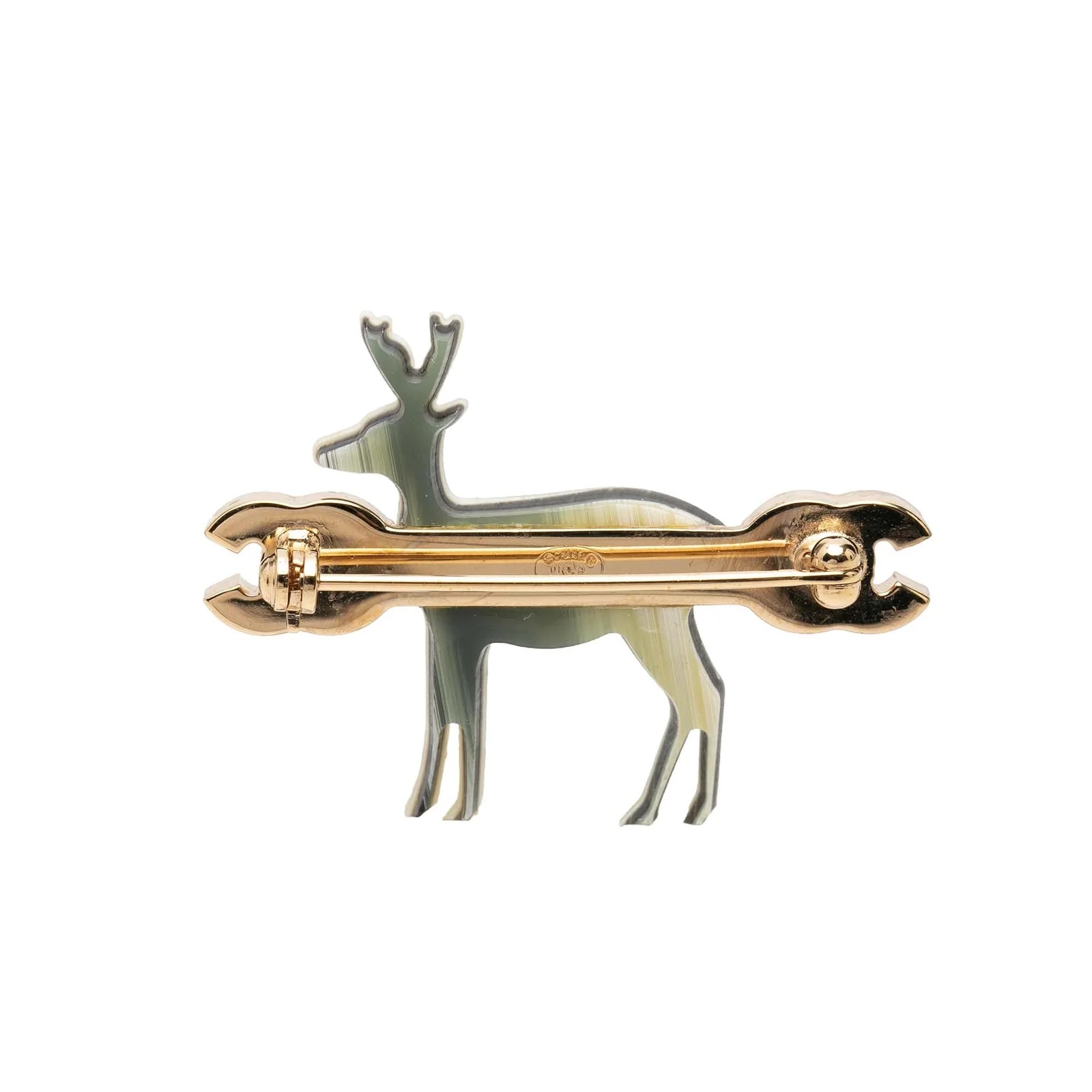CC and Resin Reindeer Brooch 2