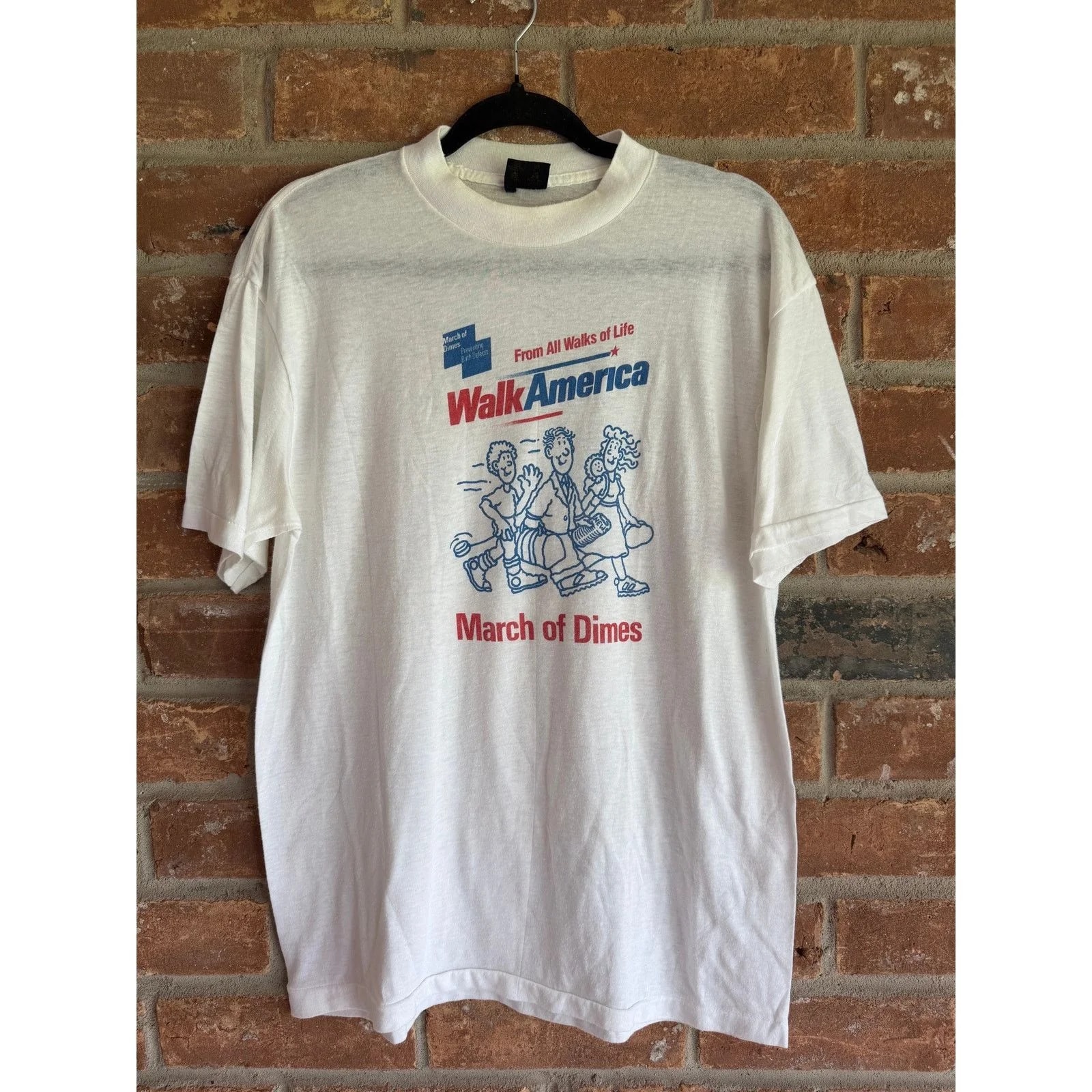 March of Dimes Walk America Tee XL USA — streetwear — resale