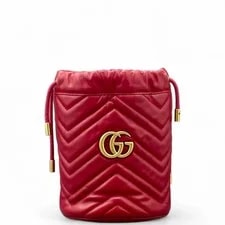 Gucci — Gucci Chevron Mini GG Marmont Bucket (ym060326a7r) — Handbag — resale