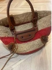 Balenciaga — Balenciaga Basket Straw Excellent From Japan — Handbag — resale