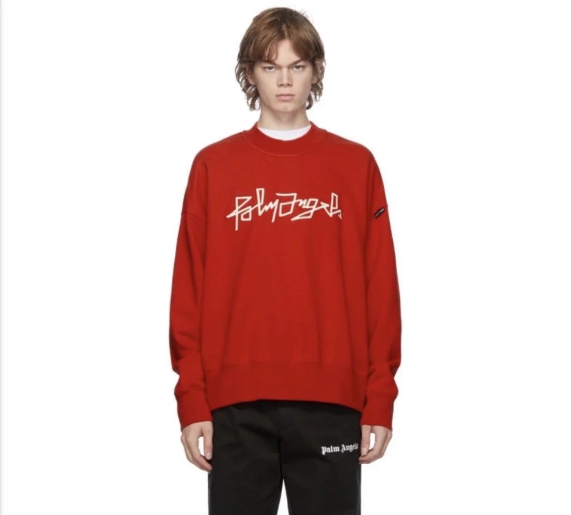Palm Angels — Palm Angels Desert Logo Scripted Sweatshirt — streetwear — resale