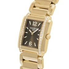 Patek Philippe Twenty-4 4910 / 1201R-001 26mm Rose Gold Brown #WW6048 2