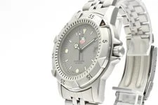 Read TAG Heuer 1500 959.706G Gray Dial Silver 200M Date Quartz 4