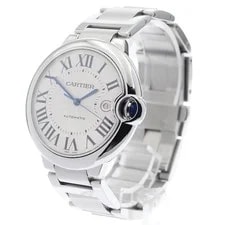 Cartier Baron Blue LM W69012Z4 Date Silver Dial Automatic Watch_978923 2