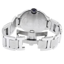 Cartier Baron Blue LM W69012Z4 Date Silver Dial Automatic Watch_978923 4