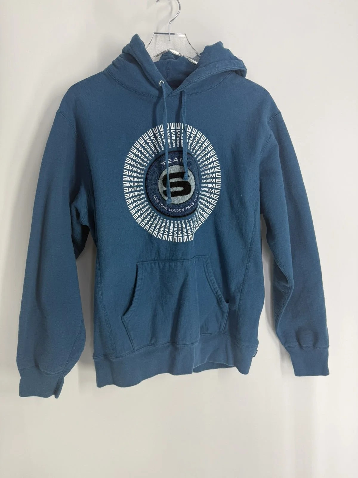Supreme — Supreme “Team S” Spiral Hooded Sweatshirt – — streetwear — resale