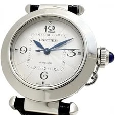 Cartier — Cartier Pasha Do WSPA0012 Back Skeleton Watches Stainless Steel/leather Mec... — Watch — resale