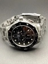 TAG Heuer Aquaracer Quartz Chronograph Black Dial 300m Diver Steel Bracelet 3