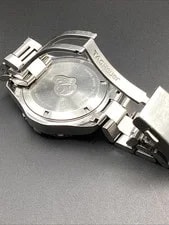 TAG Heuer Aquaracer Quartz Chronograph Black Dial 300m Diver Steel Bracelet 4