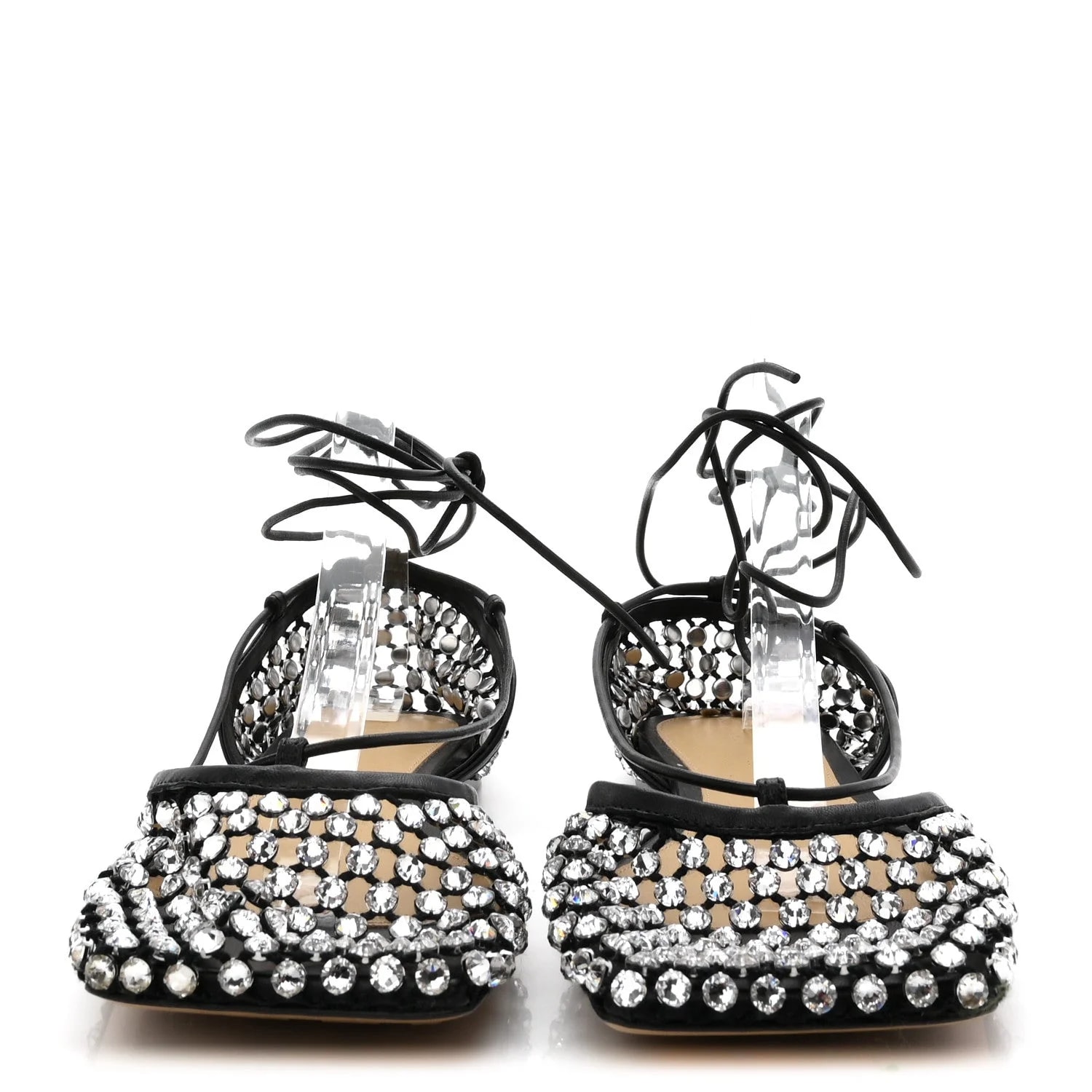 Embellished Sparkle Stretch Ankle Tie 38 3