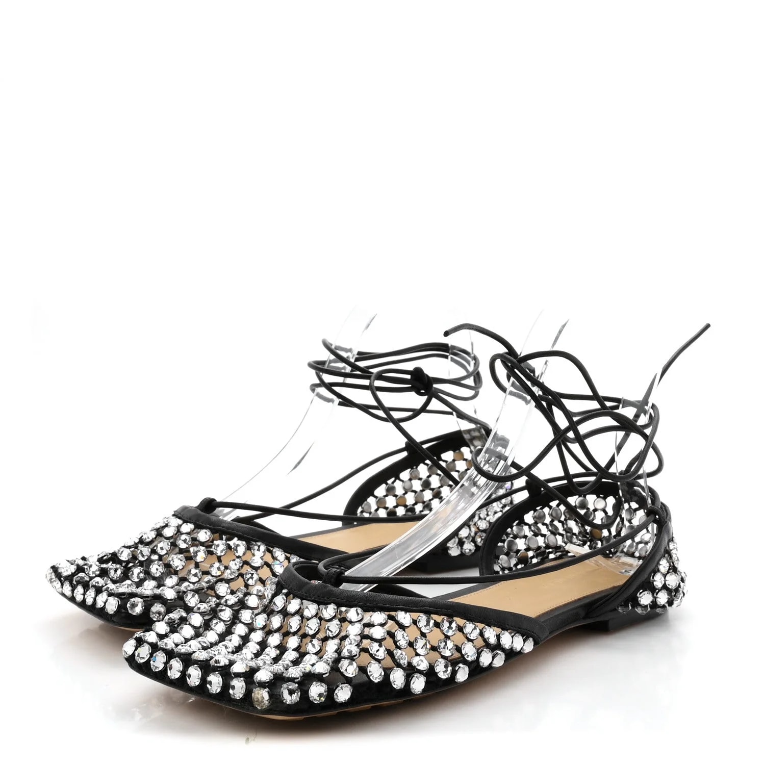 Embellished Sparkle Stretch Ankle Tie 38 4