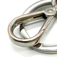 Prada Keychain 2PP080 Metal Triangle Keyring 9cm 4