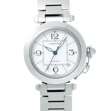 Cartier — Cartier Pasha C W31074M7 White/Blanc Watches Mechanical Automatic ... — Watch — resale