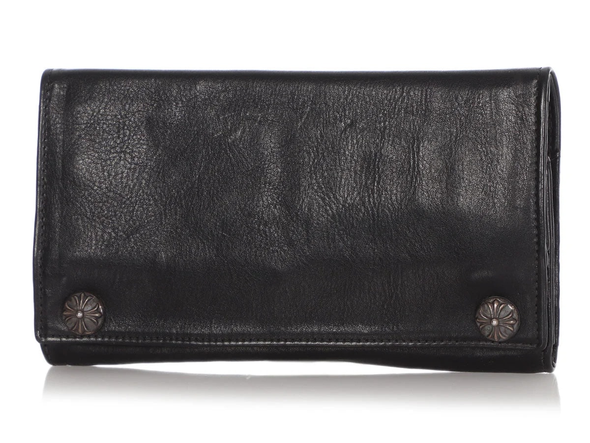 Hearts Long Cross Button Wallet 2