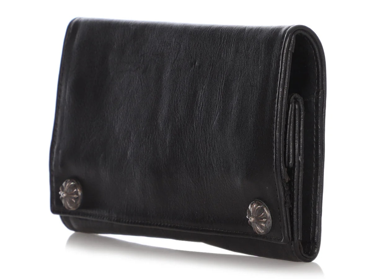 Hearts Long Cross Button Wallet 3