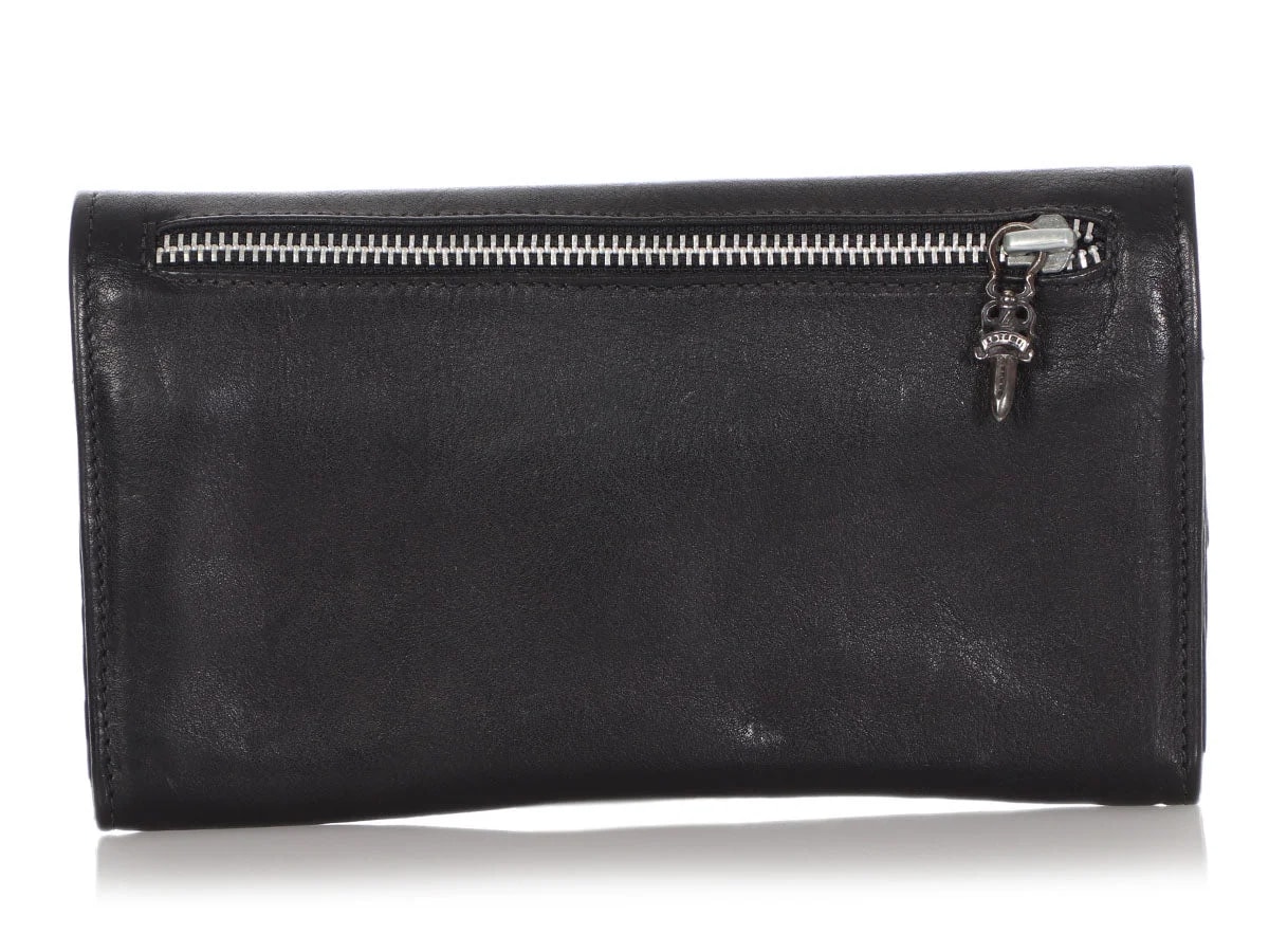 Hearts Long Cross Button Wallet 4