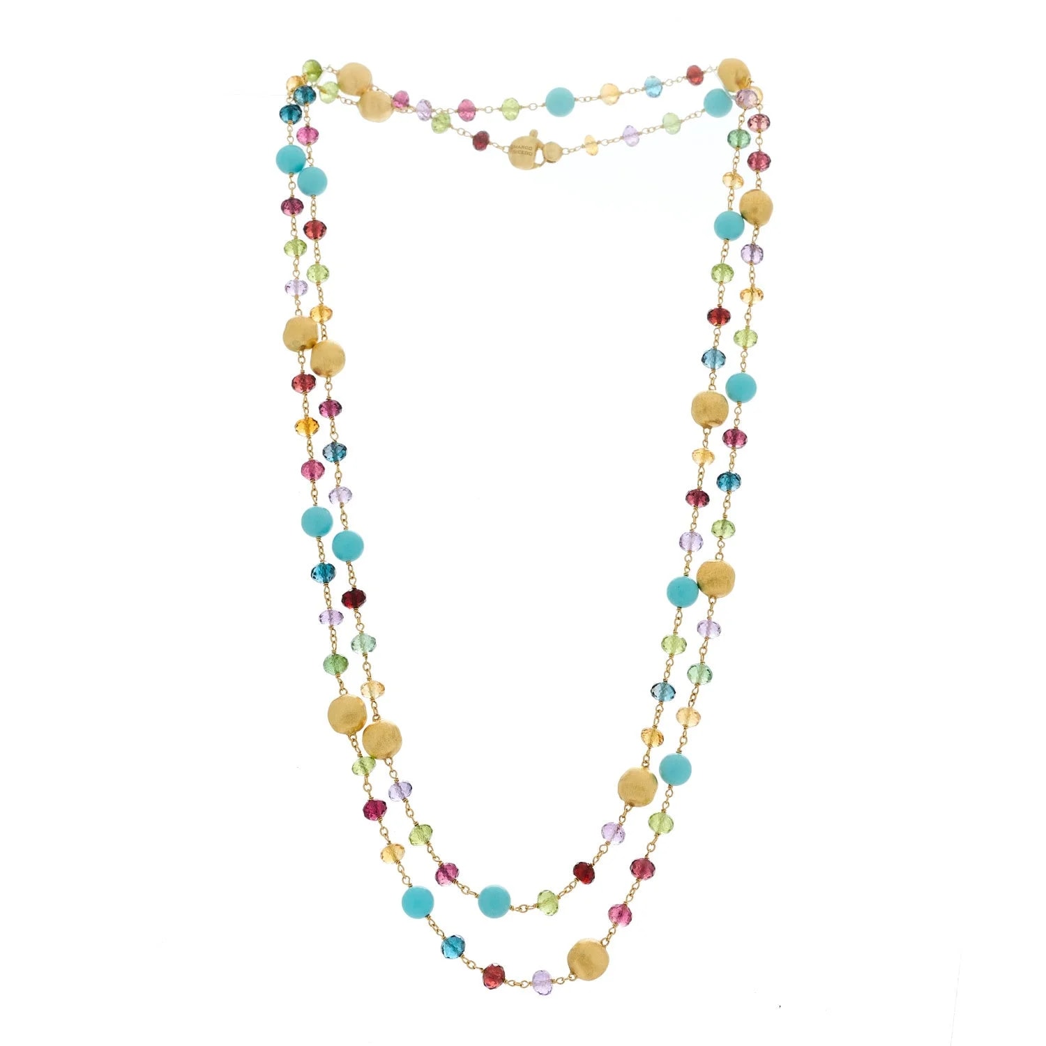 18K Yellow Gold Gemstone Long 3