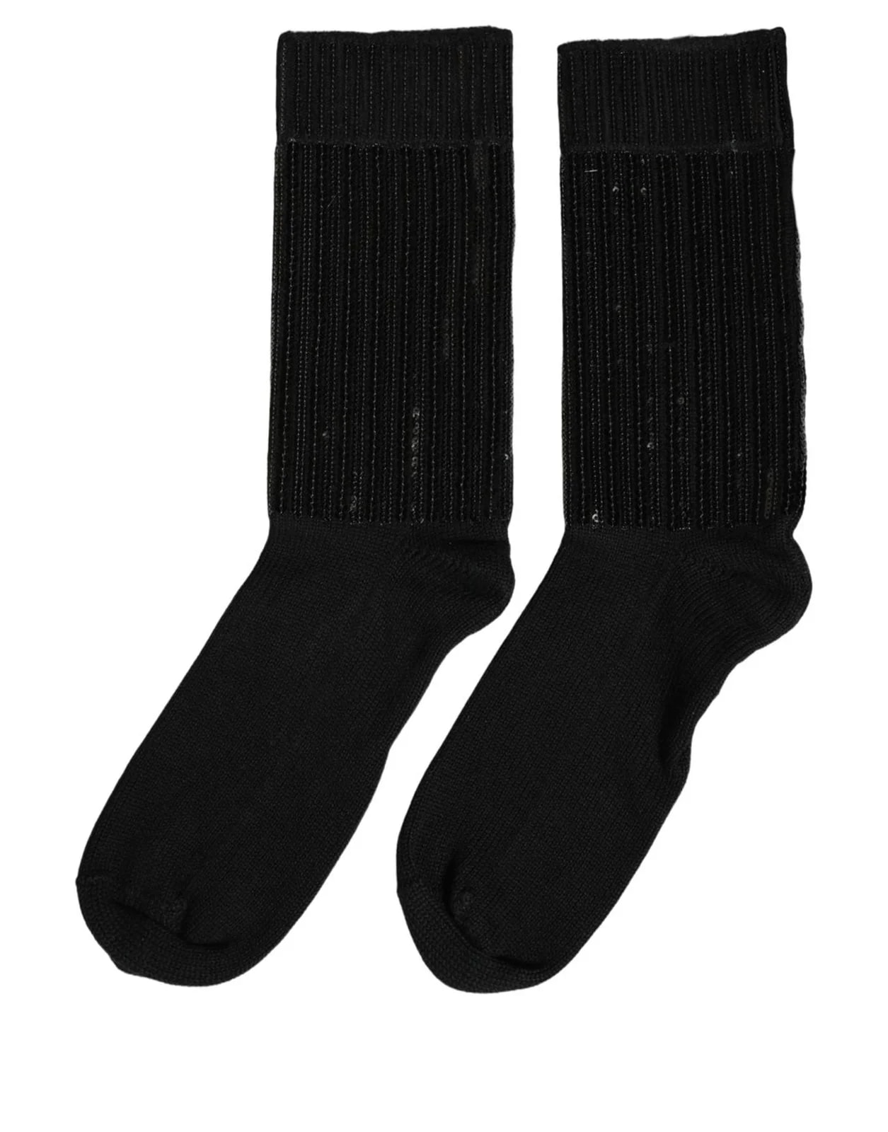 Dolce & Gabbana — Dolce & Gabbana Sequin Mid Calf Accessory Socks — Accessory — resale