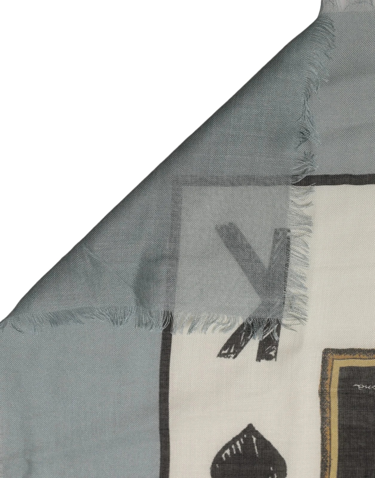 Dolce & Gabbana — Dolce & Gabbana King of Hearts Square Foulard Scarf — Accessory — resale