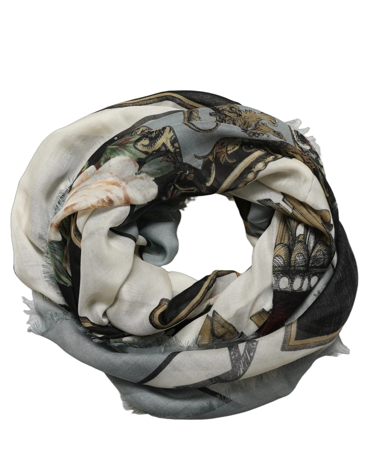 Dolce & Gabbana King of Hearts Square Foulard Scarf 2