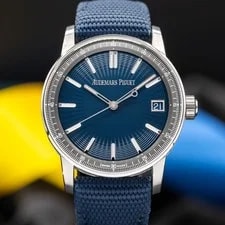 2025 Audemars Piguet Code 11.59 Blue 15210ST Full Set, New & Unworn 2