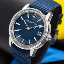 2025 Audemars Piguet Code 11.59 Blue 15210ST Full Set, New & Unworn 3