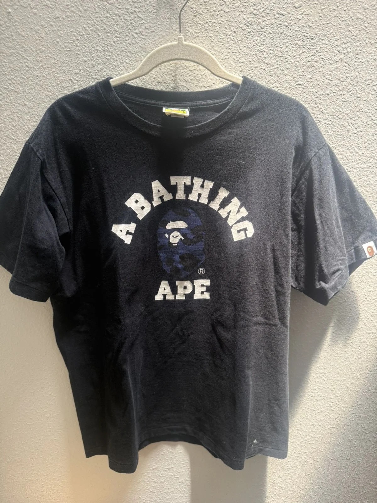 BAPE — Bape College Print T Shirt — streetwear — resale