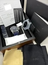 2022 Panerai Luminor Blue Dial Automatic Steel 44mm PAM1313 PAM01313 B+P 2