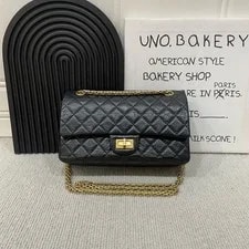 Chanel — Chanel 2.55 Small Double Flap Chain Crossbody Aged [] — Handbag — resale
