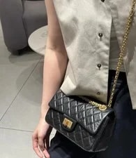Chanel 2.55 Small Double Flap Chain Crossbody Aged [] 2