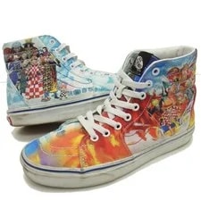 Vans — Limited Vhtf Vans Dress Sk8-Hi Punk Hazard Dress Skate High Cut Straw H — Sneaker — resale