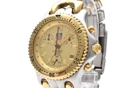 TAG Heuer S/el Professional CG1121-0 Chronograph Gold Dial Qz Japan 3