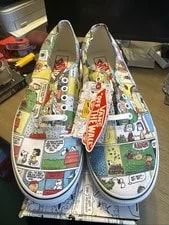Vans Authentic X Peanuts Comics Limited Ed.- Size 13 - With Box 2